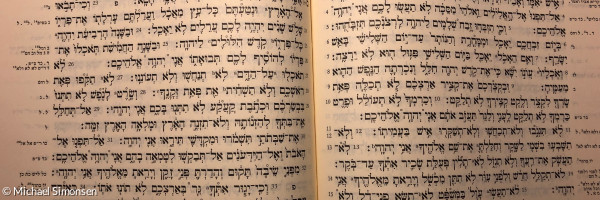 Altes Testament hebräisch. Levitikus, Kapitel 19